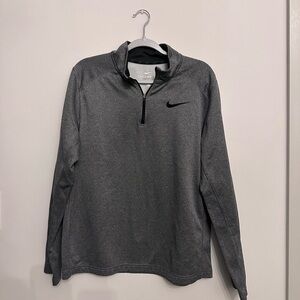Men’s Nike Black and Gray Therma-Fit Pullover